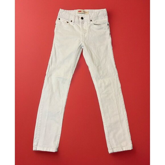 Levi's Other - Levis 510 Boys Men’s Skinny Jeans 26x26 12R Stretch White Denim Red Tab